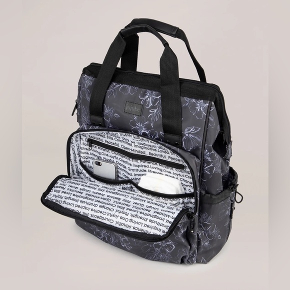 JuJuBe Dr Mom Multi-Carry Backpack Deluxe Diaper Bag - Floral Print - Picture 3 of 7